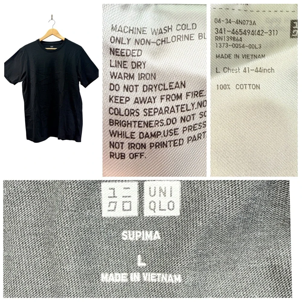 Uniqlo Clothing Casual Lot/6 L 34x30 Men Basics (2) Pants (3) Shirts (1) Shorts